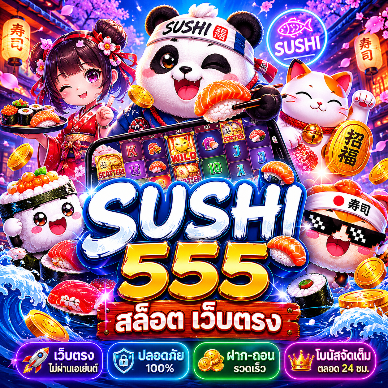 sushi 555 สล็อต เว็บตรง