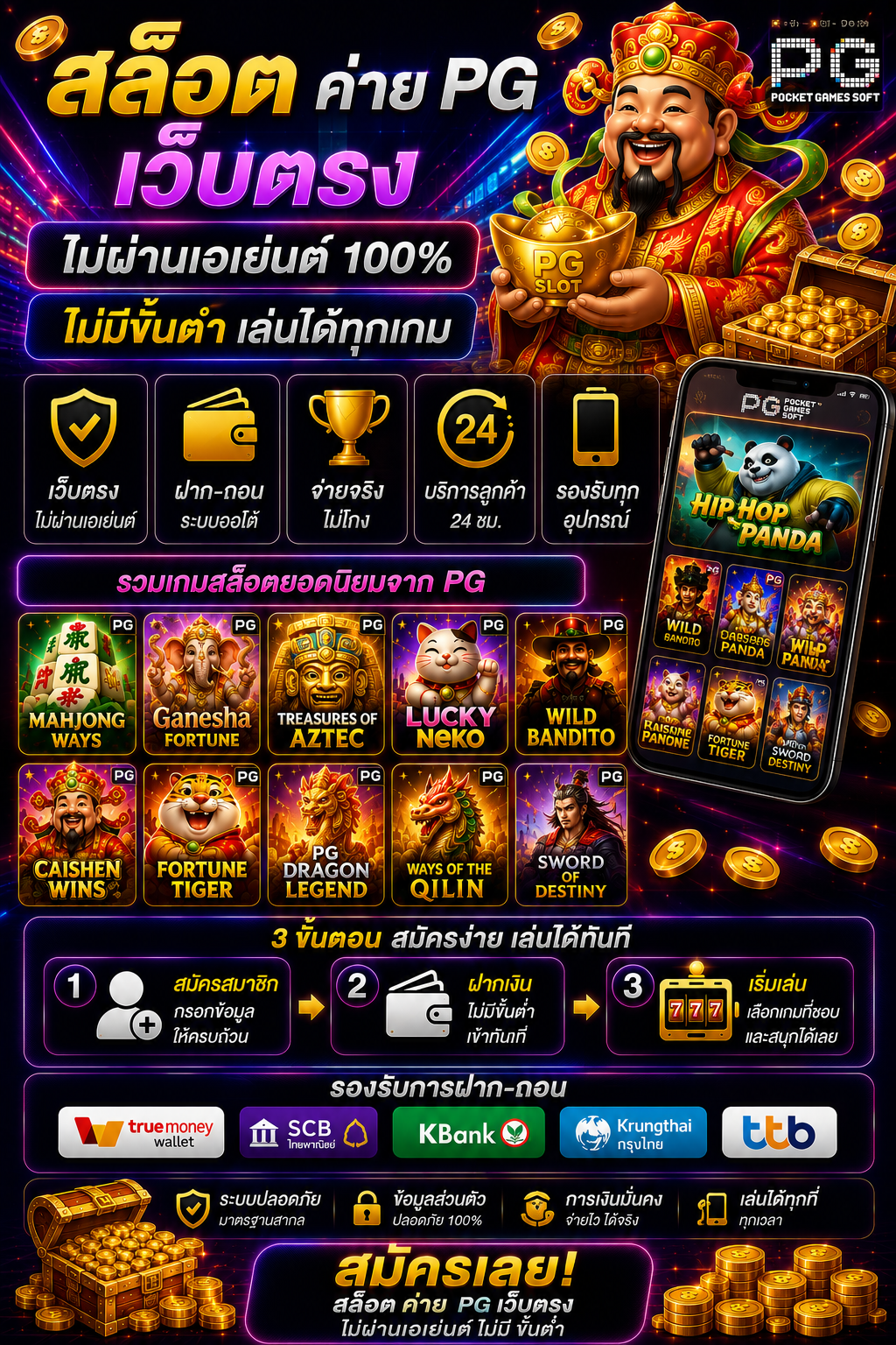 สล็อต ค่าย pg เว็บตรง โหลดไว เล่นลื่น รองรับทุกอุปกรณ์ 🎰