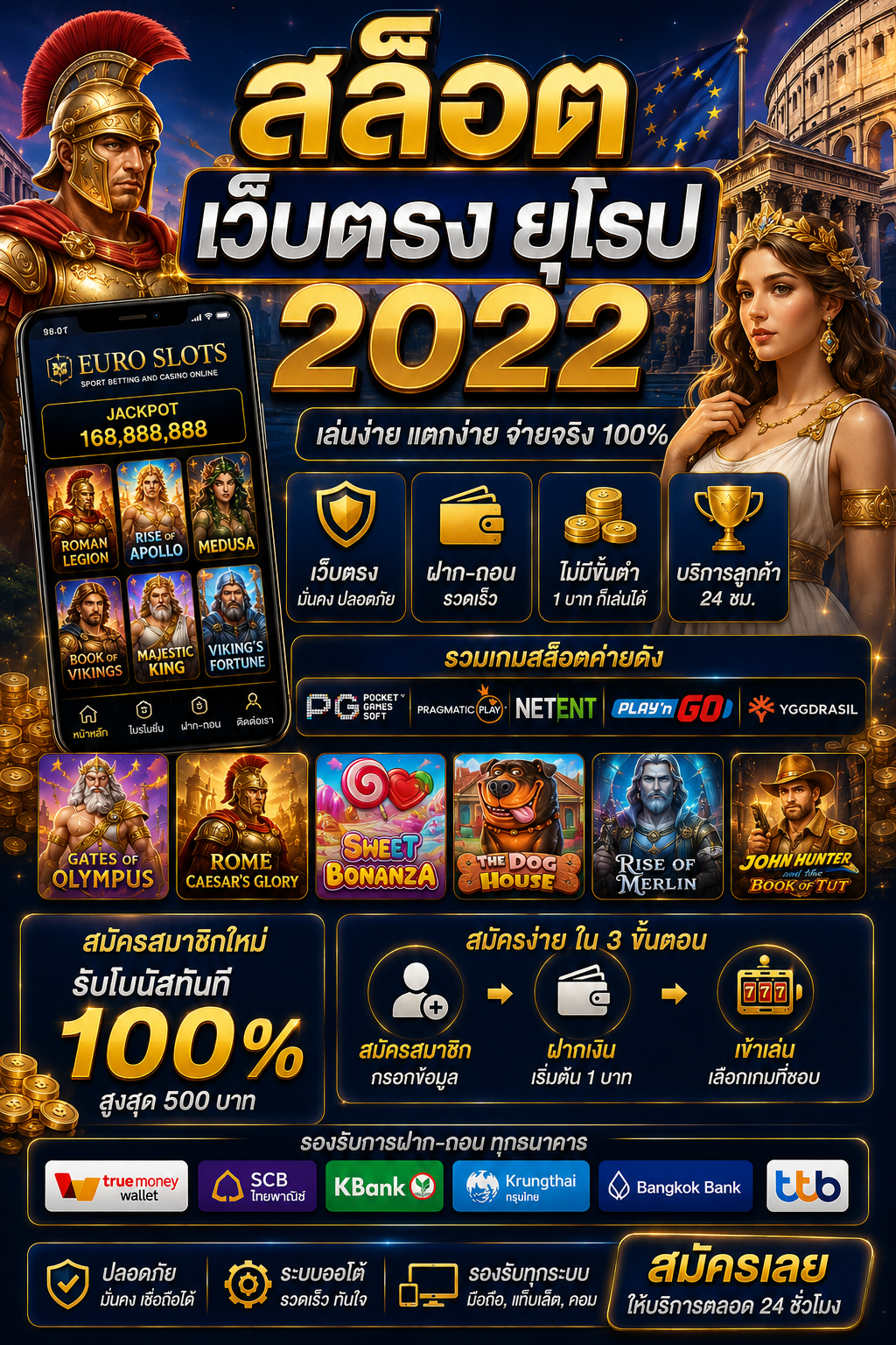 สล็อต เว็บตรง ยุโรป 2022 เกมออนไลน์สุดล้ำ โหลดไว เล่นได้ทุกอุปกรณ์ 🎰