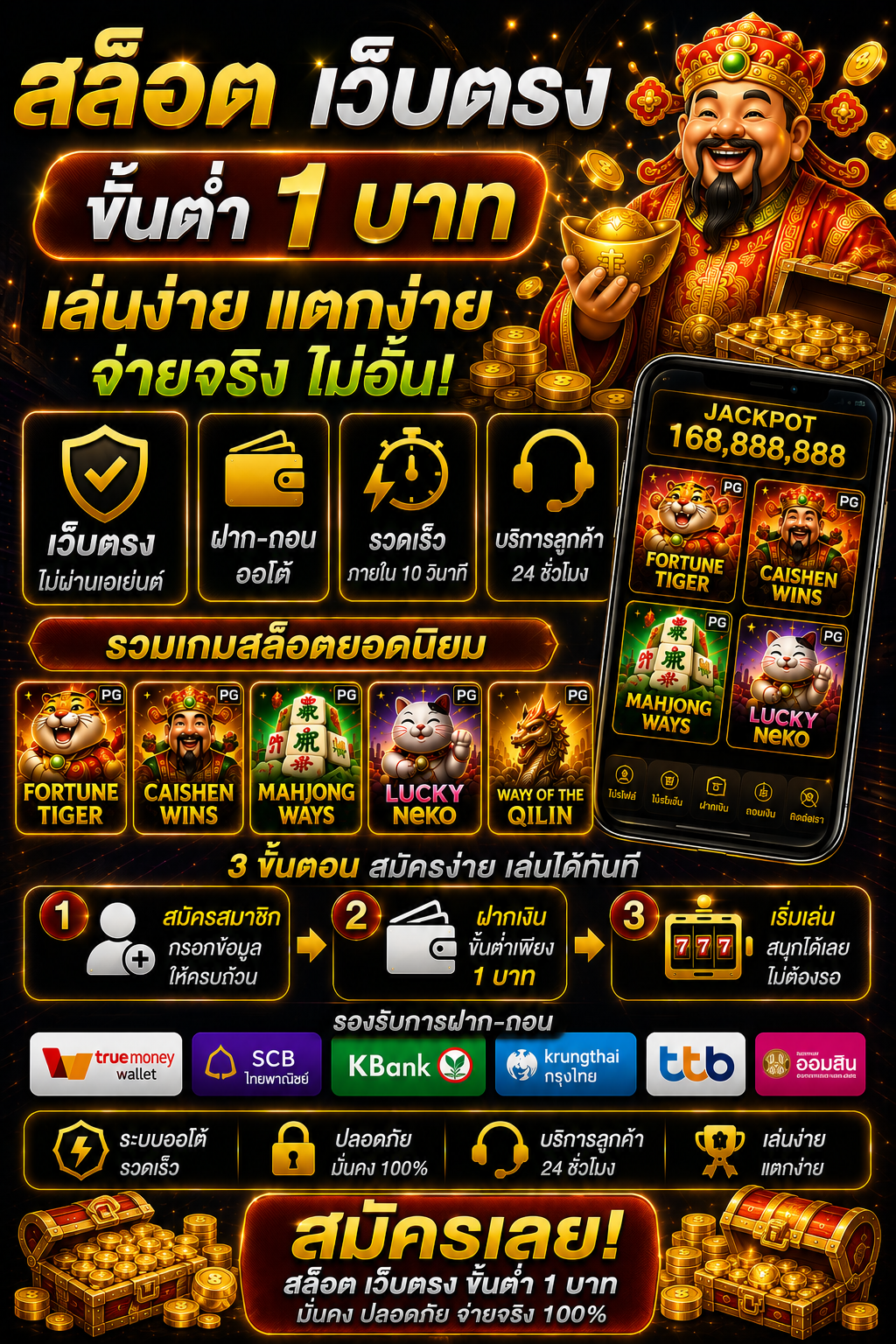สล็อตสล็อต789 ฝาก-ถอน true wallet เว็บตรง โหลดไว เล่นลื่นทุกระบบ 🎰