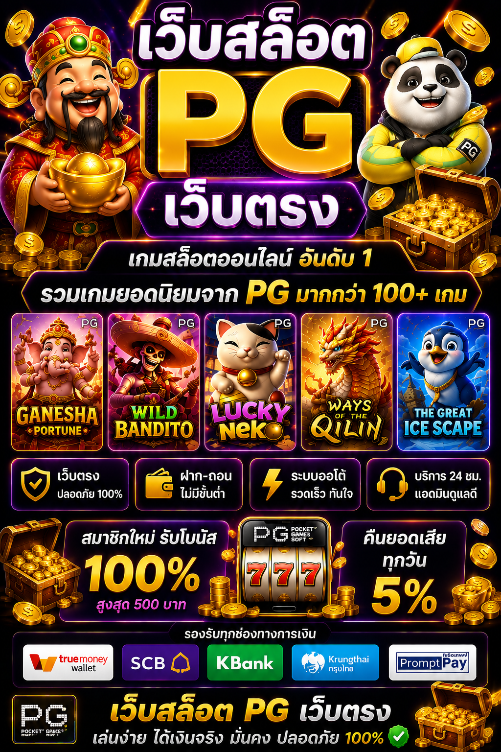 เปิดประสบการณ์ใหม่กับ เว็บสล็อต pg เว็บตรง ระบบทันสมัย เล่นง่าย โหลดเร็ว รองรับทุกอุปกรณ์ พร้อมกราฟิกสมจริงและความบันเทิงออนไลน์