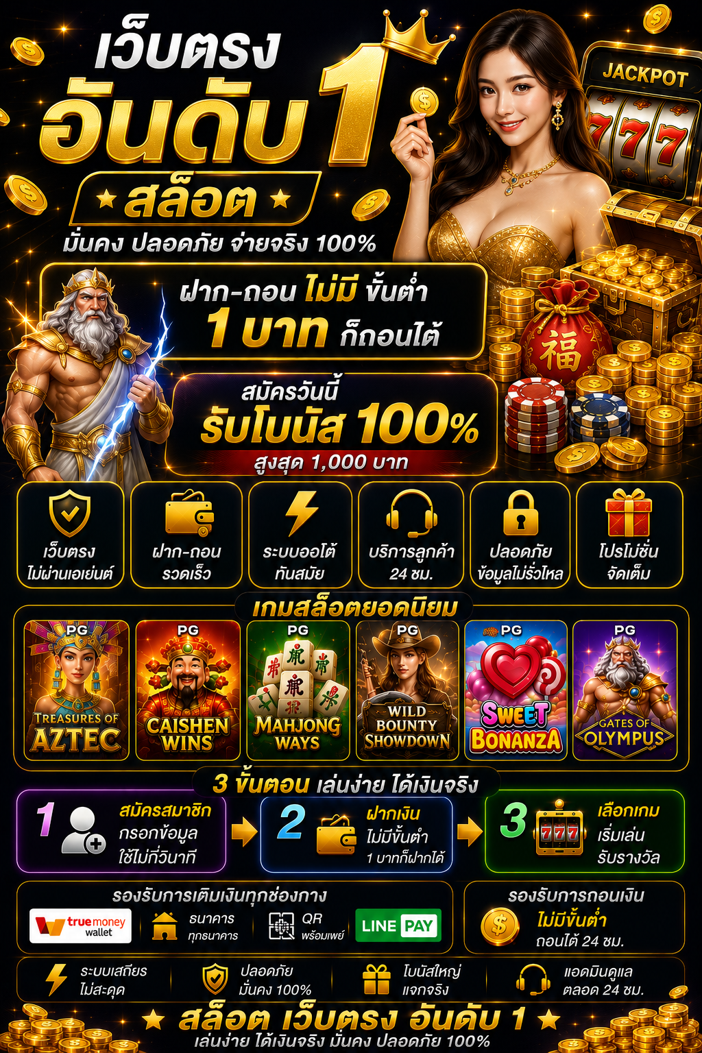 เว็บตรงอันดับ 1 สล็อต โหลดไว เล่นลื่น รองรับมือถือทุกระบบ 🎰