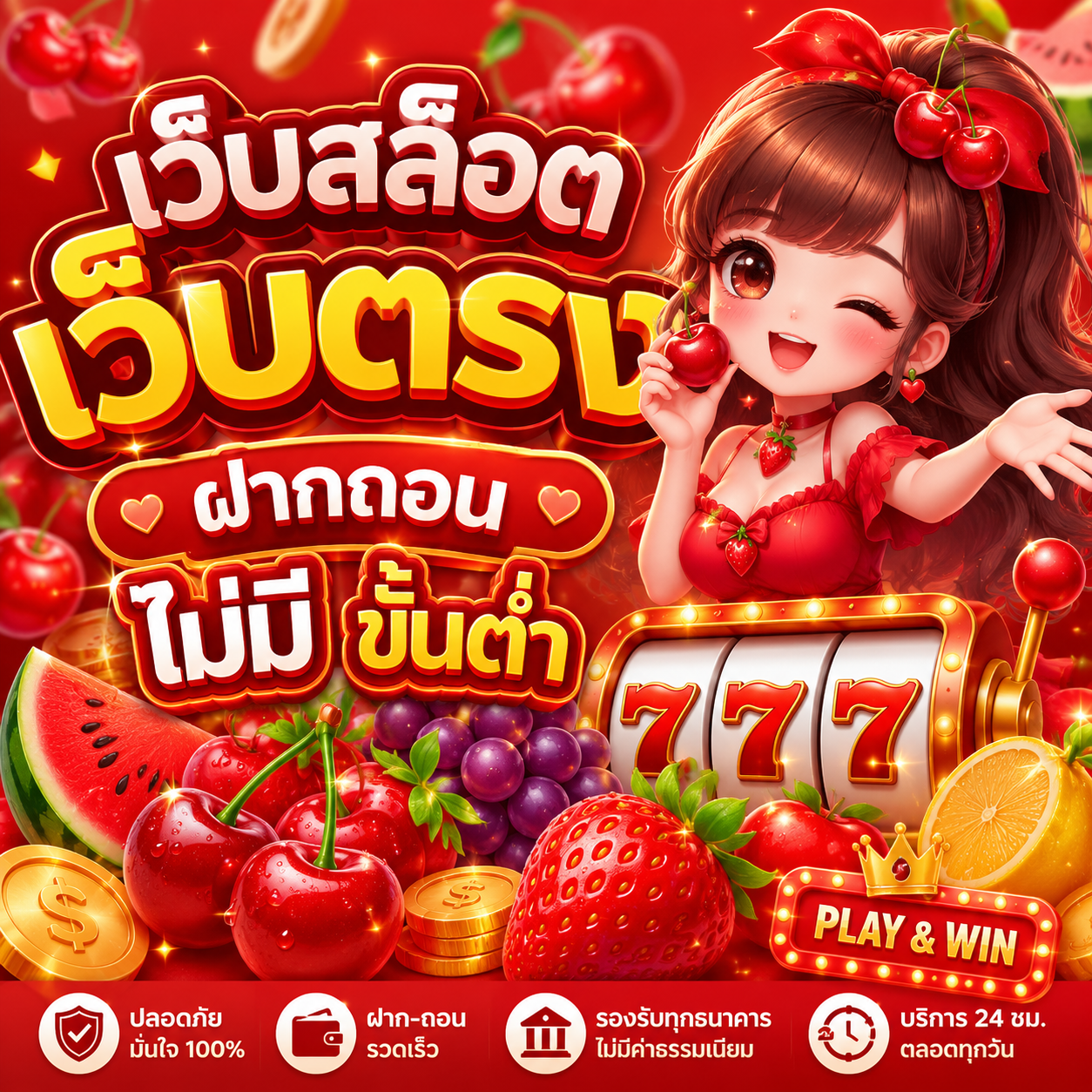 เว็บสล็อต เว็บตรง ฝากถอน ไม่มี ขั้นต่ำ