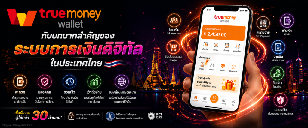 TrueMoney Wallet กับบทบาทสำคัญของระบบการเงินดิจิทัลในประเทศไทย