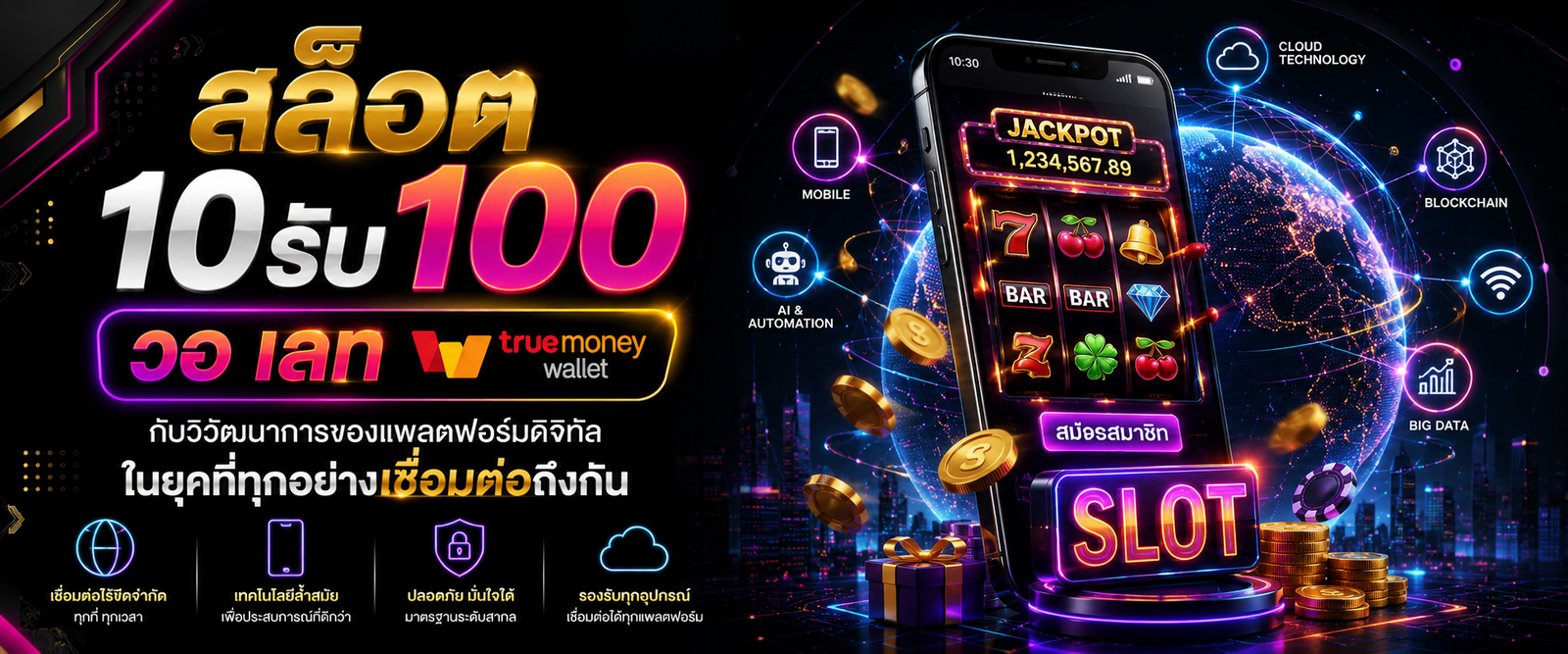 สล็อต 10รับ100 วอ เลท กับวิวัฒนาการของแพลตฟอร์มดิจิทัลในยุคที่ทุกอย่างเชื่อมต่อถึงกัน